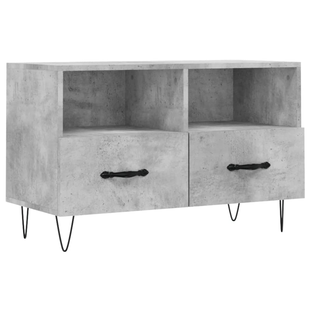 Mobile per TV Grigio Cemento 80x36x50 cm Legno Multistrato - homemem39