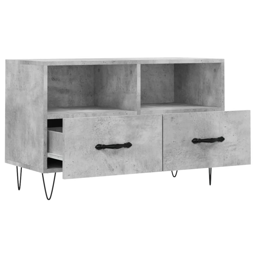 Mobile per TV Grigio Cemento 80x36x50 cm Legno Multistrato - homemem39