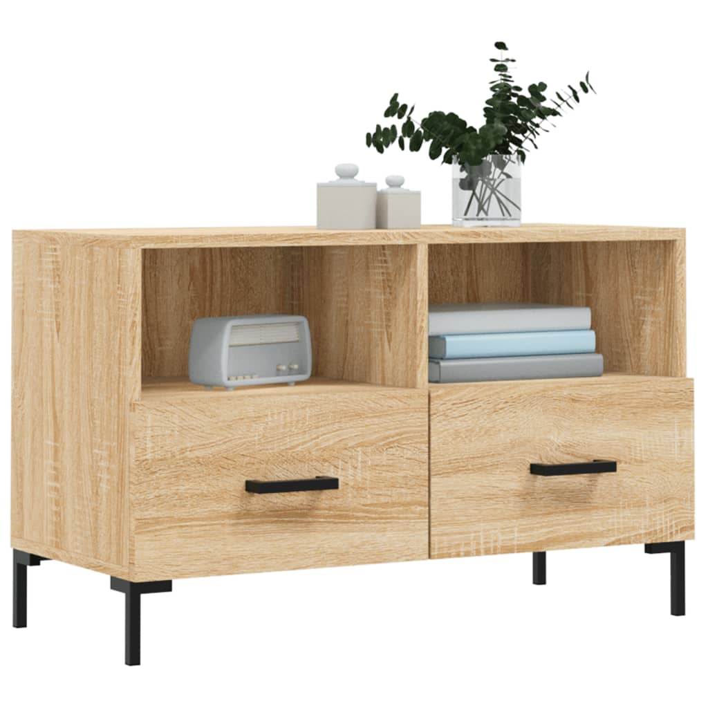 Mobile per TV Rovere Sonoma 80x36x50 cm Legno Multistrato - homemem39