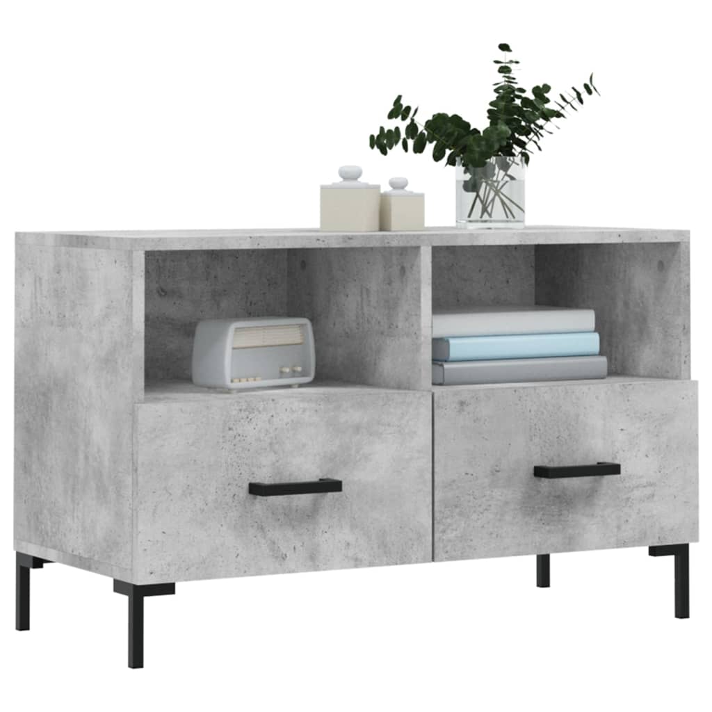 Mobile per TV Grigio Cemento 80x36x50 cm Legno Multistrato - homemem39