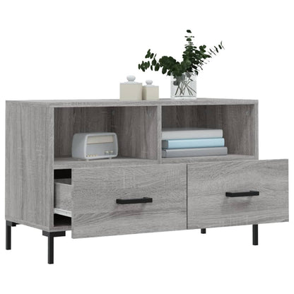 Mobile Porta TV Grigio Sonoma 80x36x50 cm in Legno Multistrato - homemem39