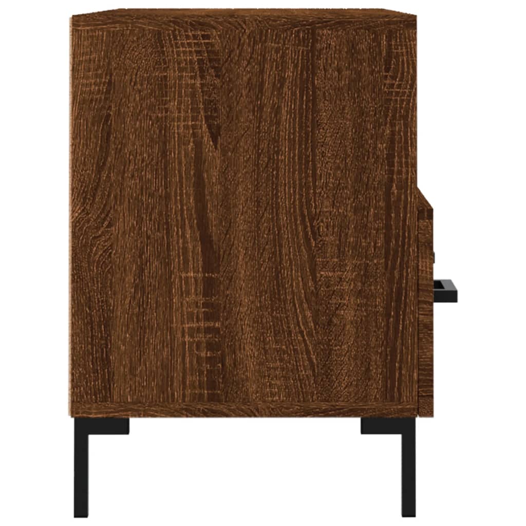 Mobile Porta TV Rovere Marrone 80x36x50 cm in Legno Multistrato - homemem39