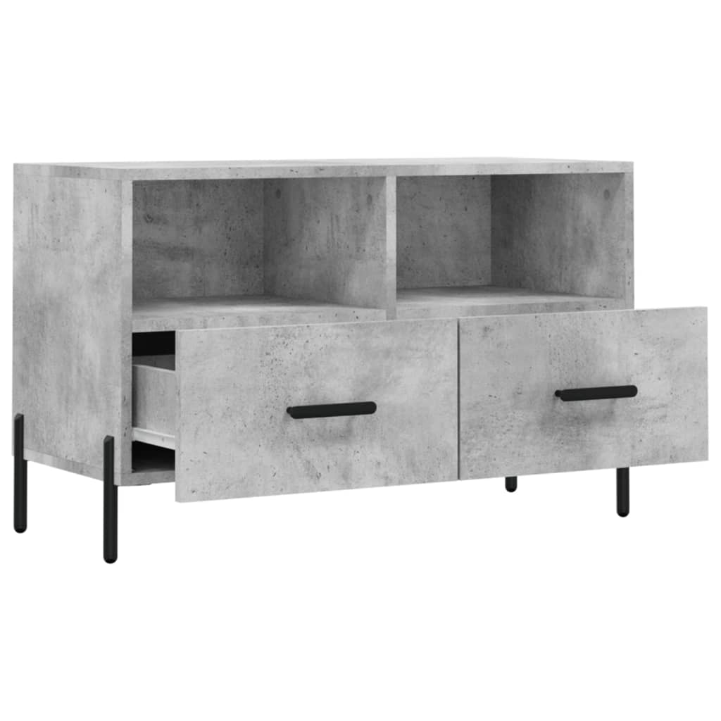 Mobile per TV Grigio Cemento 80x36x50 cm Legno Multistrato - homemem39