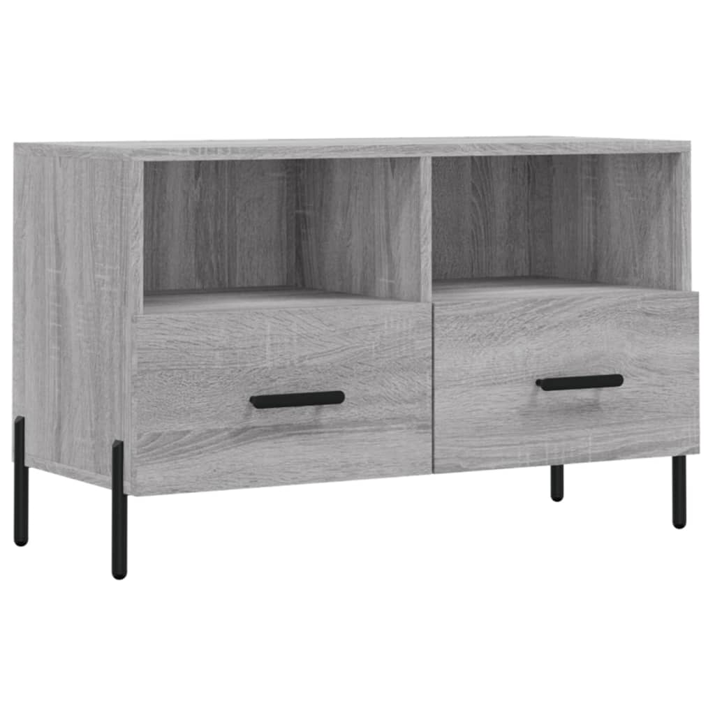 Mobile Porta TV Grigio Sonoma 80x36x50 cm in Legno Multistrato - homemem39