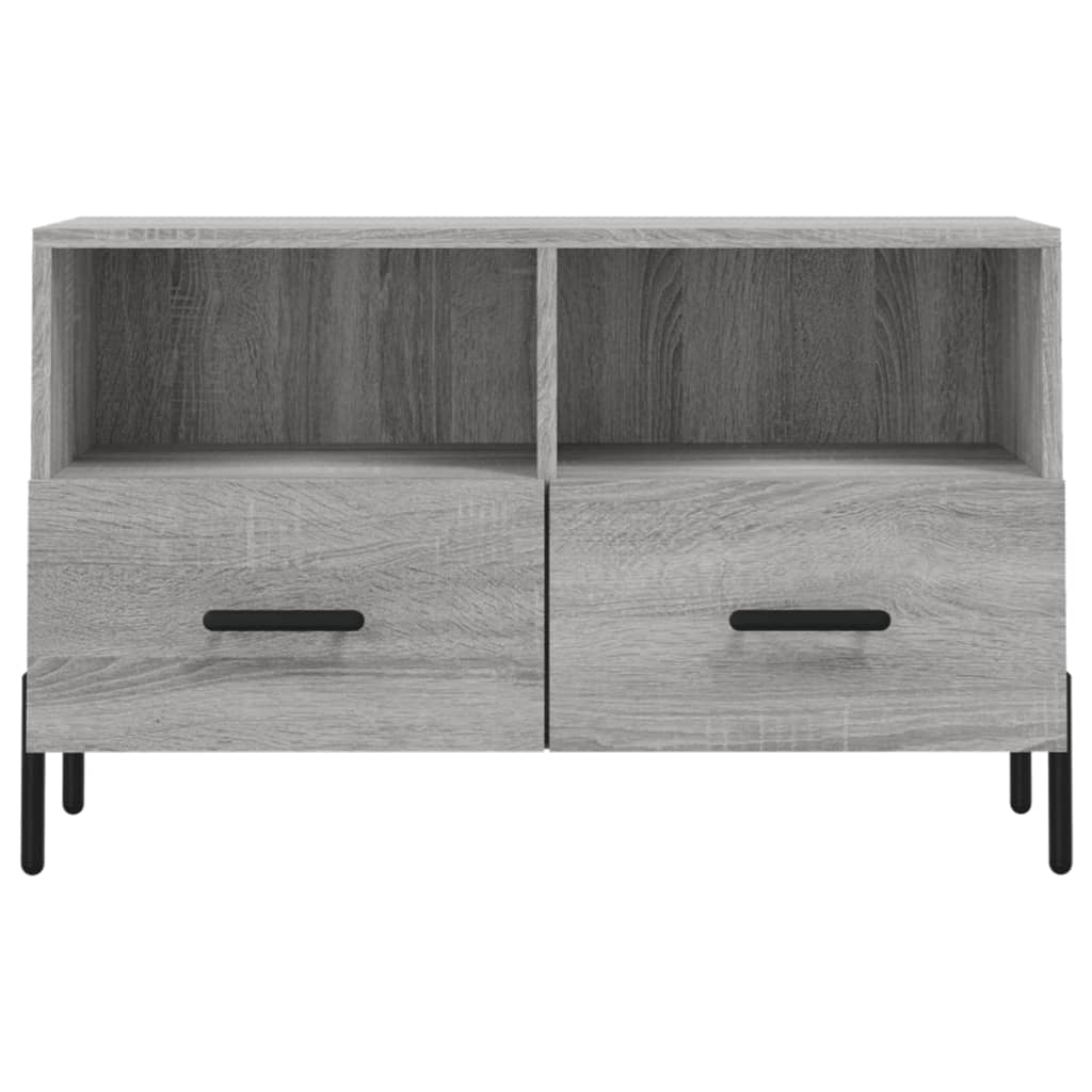 Mobile Porta TV Grigio Sonoma 80x36x50 cm in Legno Multistrato - homemem39