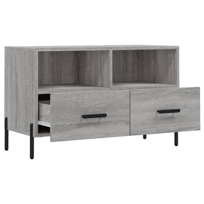 Mobile Porta TV Grigio Sonoma 80x36x50 cm in Legno Multistrato - homemem39