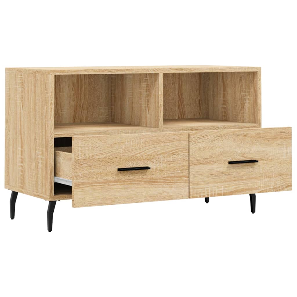 Mobile per TV Rovere Sonoma 80x36x50 cm Legno Multistrato - homemem39