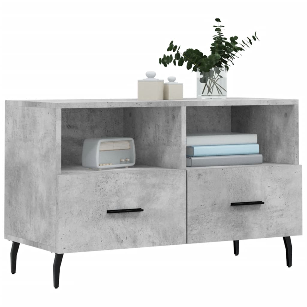 Mobile per TV Grigio Cemento 80x36x50 cm Legno Multistrato - homemem39