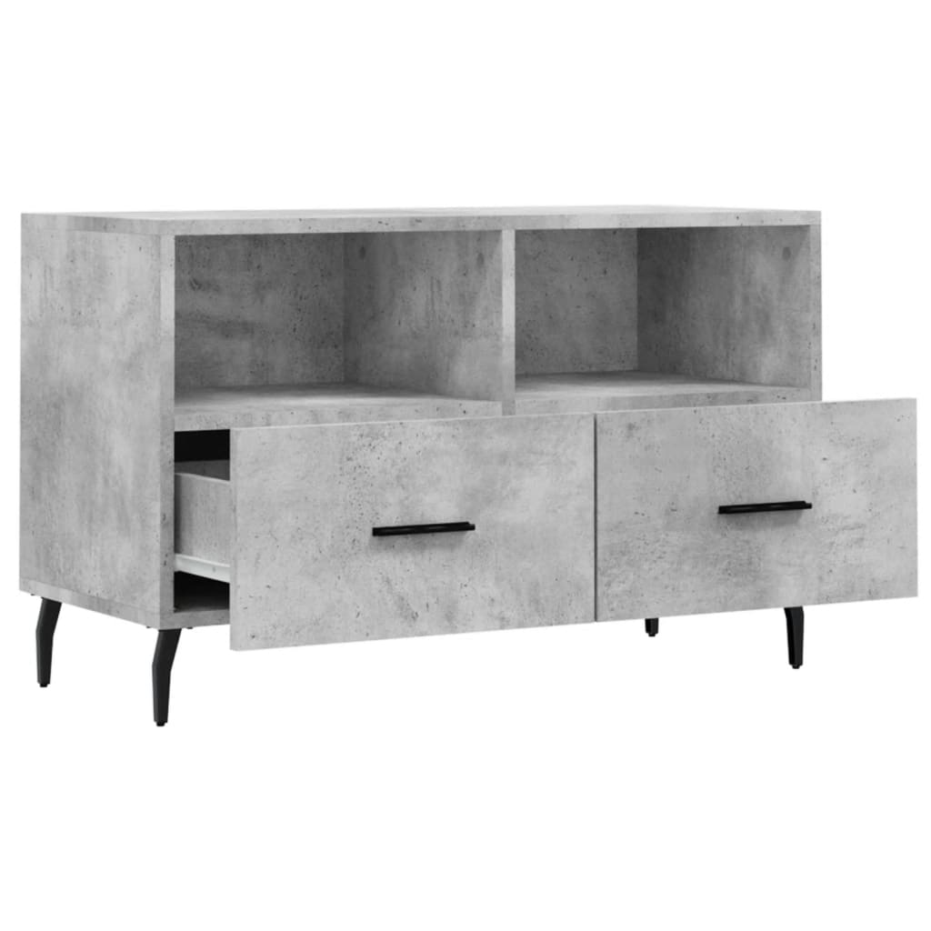 Mobile per TV Grigio Cemento 80x36x50 cm Legno Multistrato - homemem39