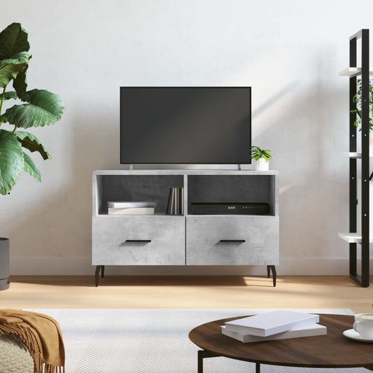 Mobile per TV Grigio Cemento 80x36x50 cm Legno Multistrato - homemem39