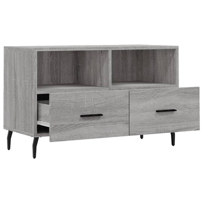 Mobile Porta TV Grigio Sonoma 80x36x50 cm in Legno Multistrato - homemem39