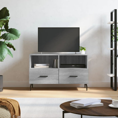 Mobile Porta TV Grigio Sonoma 80x36x50 cm in Legno Multistrato - homemem39