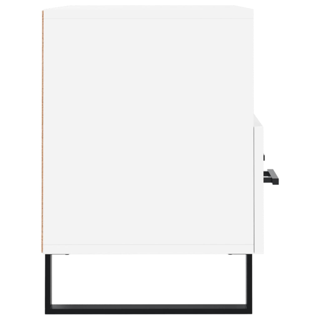 Mobile Porta TV Bianco 80x36x50 cm in Legno Multistrato - homemem39