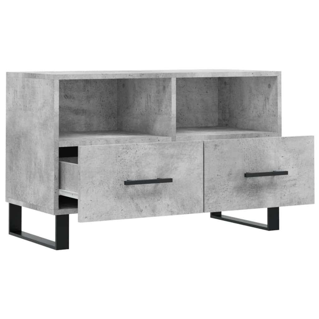 Mobile per TV Grigio Cemento 80x36x50 cm Legno Multistrato - homemem39