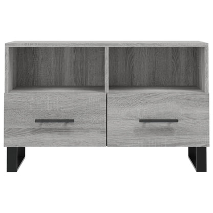 Mobile Porta TV Grigio Sonoma 80x36x50 cm in Legno Multistrato - homemem39