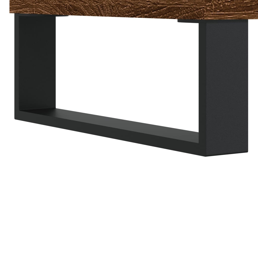 Mobile Porta TV Rovere Marrone 80x36x50 cm in Legno Multistrato - homemem39