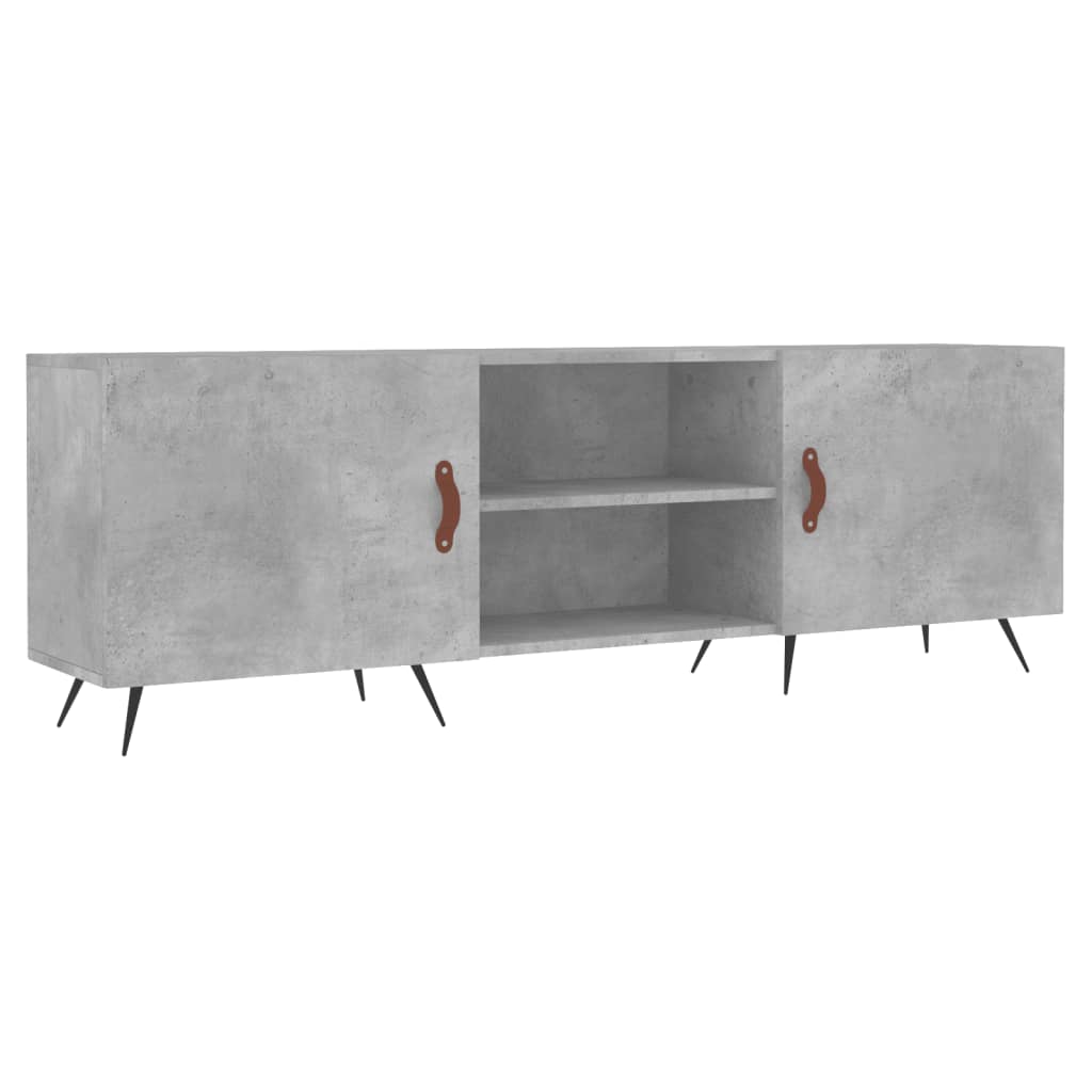 Mobile Porta TV Grigio Cemento 150x30x50cm in Legno Multistrato - homemem39