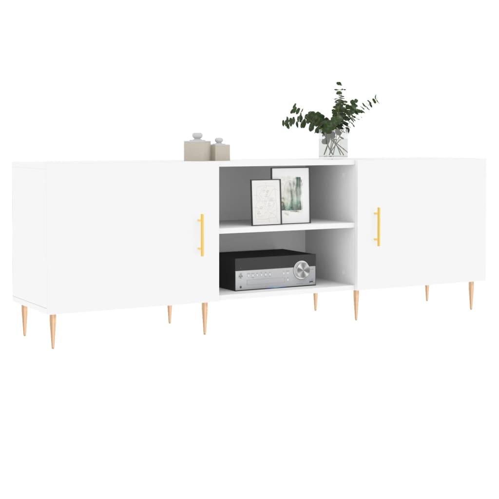 Mobile Porta TV Bianco 150x30x50 cm in Legno Multistrato - homemem39