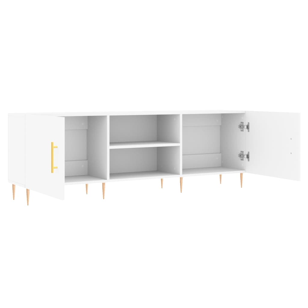 Mobile Porta TV Bianco 150x30x50 cm in Legno Multistrato - homemem39