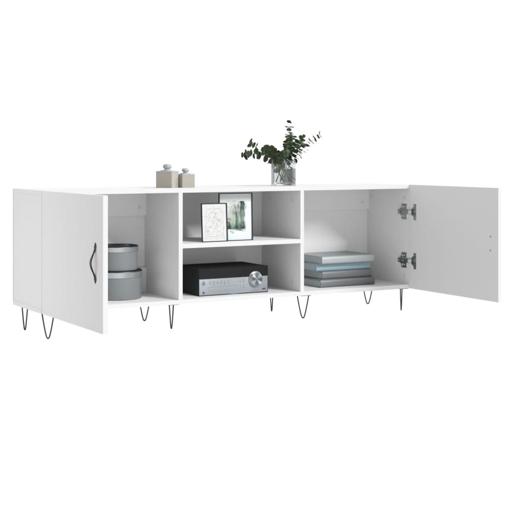 Mobile Porta TV Bianco 150x30x50 cm in Legno Multistrato - homemem39