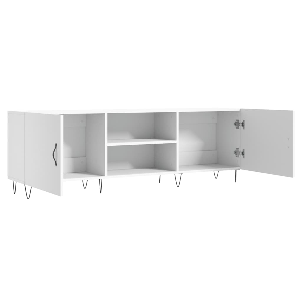 Mobile Porta TV Bianco 150x30x50 cm in Legno Multistrato - homemem39