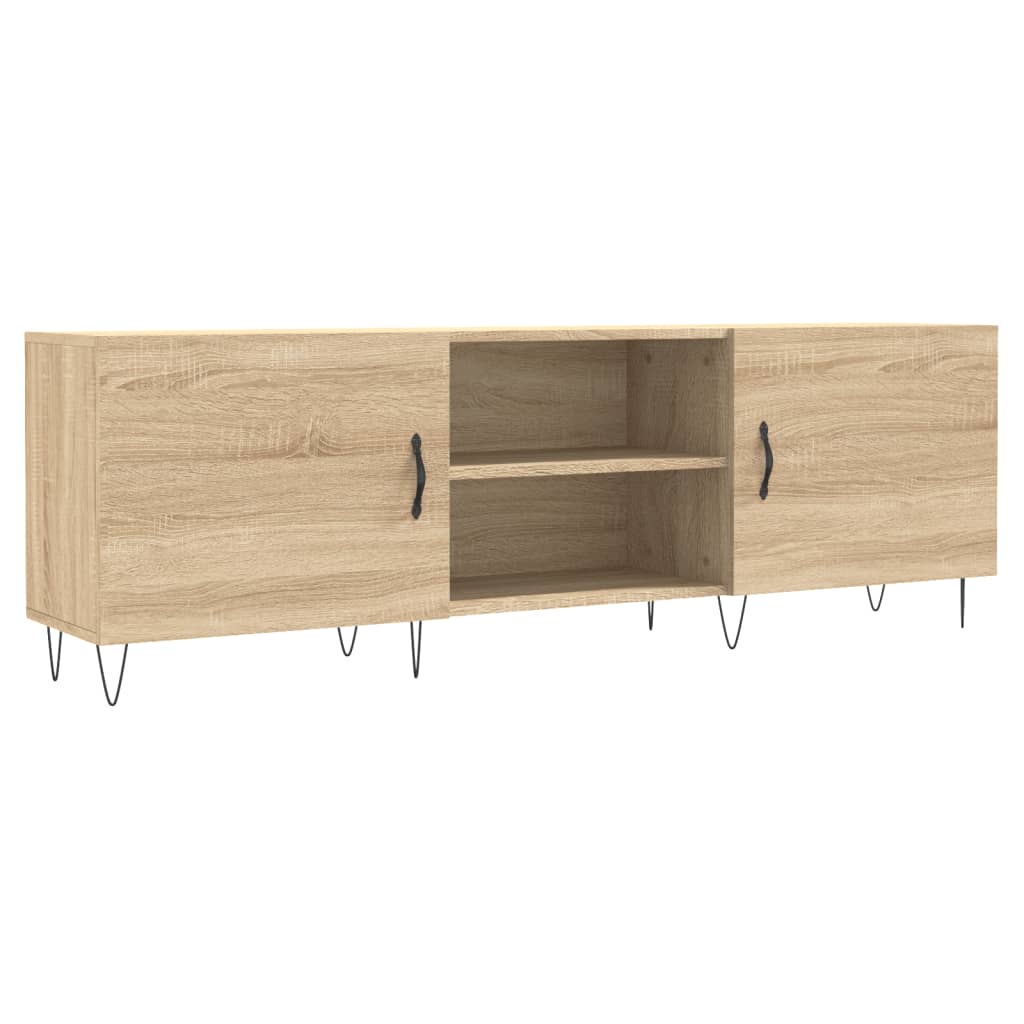 Mobile Porta TV Rovere Sonoma 150x30x50 cm in Legno Multistrato - homemem39