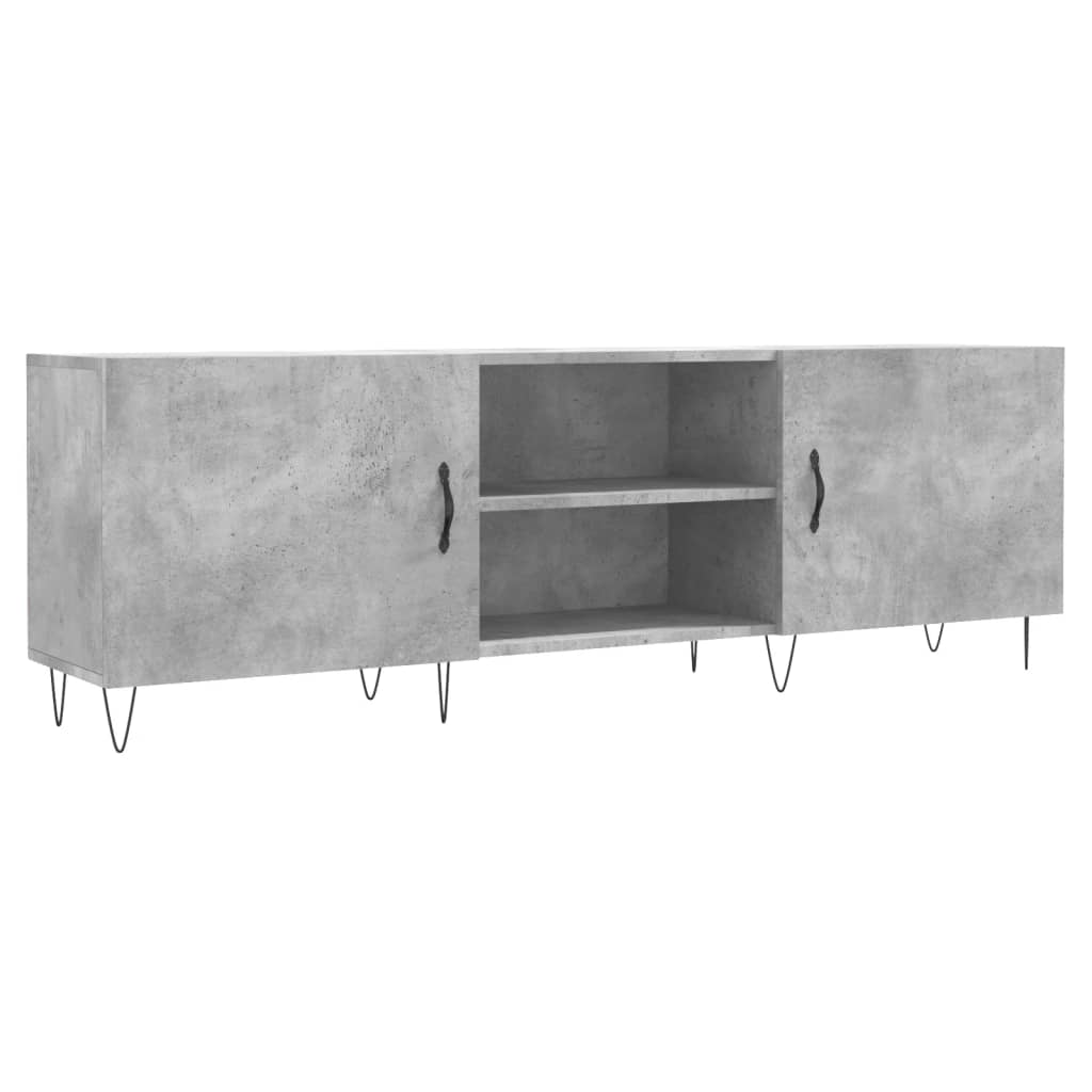 Mobile Porta TV Grigio Cemento 150x30x50cm in Legno Multistrato - homemem39