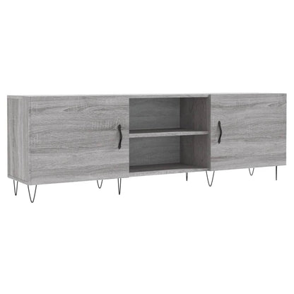 Mobile Porta TV Grigio Sonoma 150x30x50 cm in Legno Multistrato - homemem39