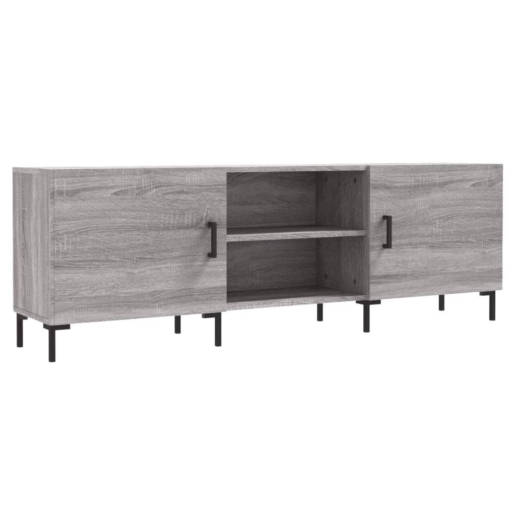 Mobile Porta TV Grigio Sonoma 150x30x50 cm in Legno Multistrato - homemem39