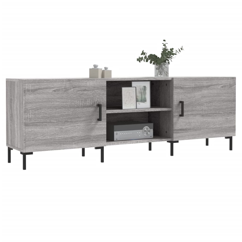 Mobile Porta TV Grigio Sonoma 150x30x50 cm in Legno Multistrato - homemem39