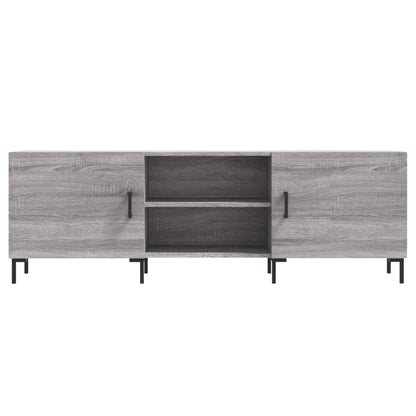 Mobile Porta TV Grigio Sonoma 150x30x50 cm in Legno Multistrato - homemem39