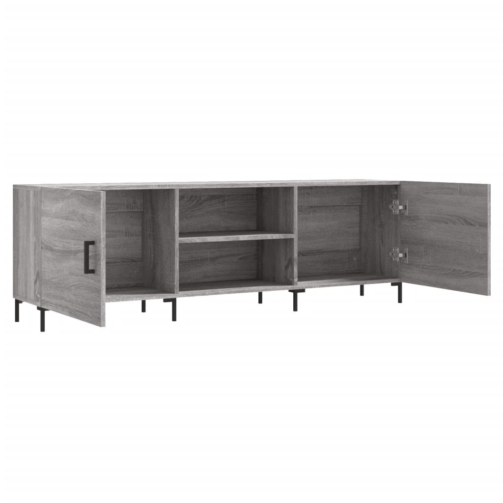 Mobile Porta TV Grigio Sonoma 150x30x50 cm in Legno Multistrato - homemem39