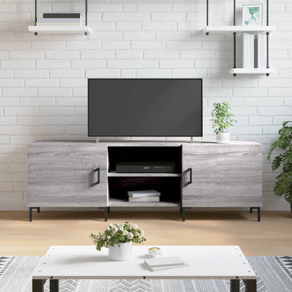 Mobile Porta TV Grigio Sonoma 150x30x50 cm in Legno Multistrato - homemem39