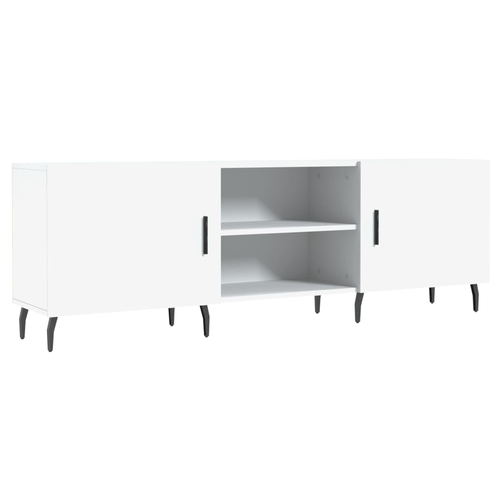 Mobile Porta TV Bianco 150x30x50 cm in Legno Multistrato - homemem39