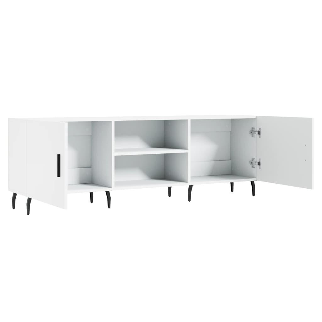 Mobile Porta TV Bianco 150x30x50 cm in Legno Multistrato - homemem39