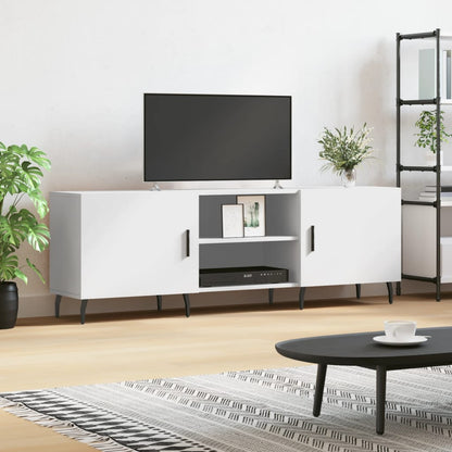 Mobile Porta TV Bianco 150x30x50 cm in Legno Multistrato - homemem39