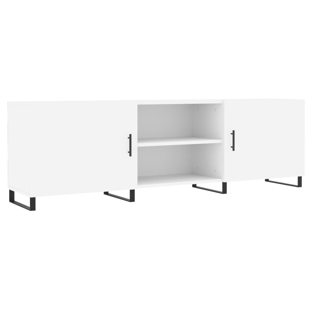 Mobile Porta TV Bianco 150x30x50 cm in Legno Multistrato - homemem39