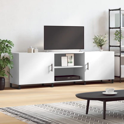 Mobile Porta TV Bianco 150x30x50 cm in Legno Multistrato - homemem39