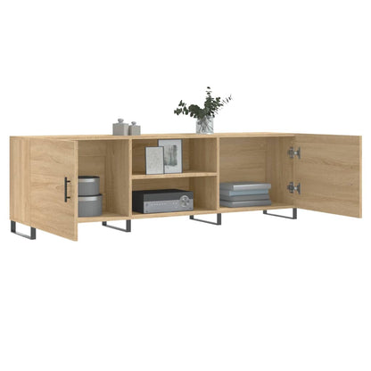 Mobile Porta TV Rovere Sonoma 150x30x50 cm in Legno Multistrato - homemem39