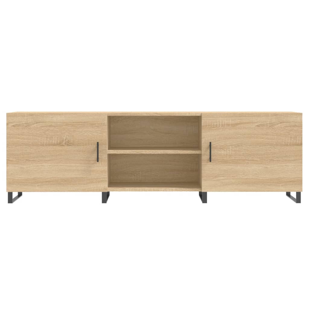 Mobile Porta TV Rovere Sonoma 150x30x50 cm in Legno Multistrato - homemem39