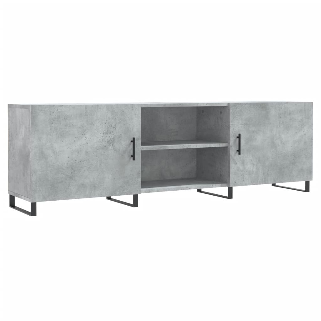 Mobile Porta TV Grigio Cemento 150x30x50cm in Legno Multistrato - homemem39