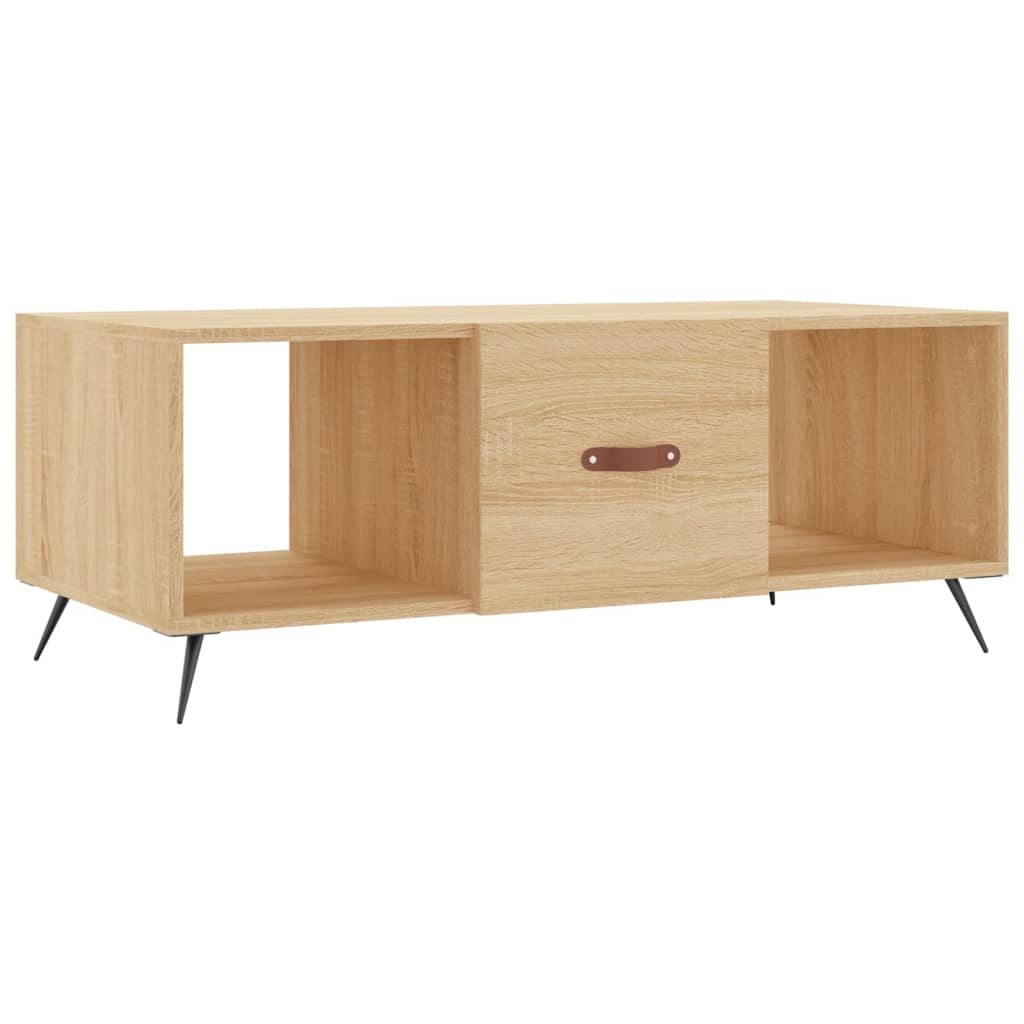 Tavolino da Salotto Rovere Sonoma 102x50x40cm Legno Multistrato - homemem39