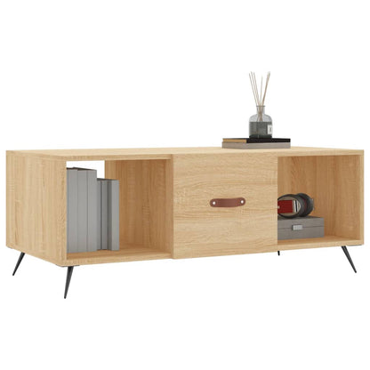 Tavolino da Salotto Rovere Sonoma 102x50x40cm Legno Multistrato - homemem39