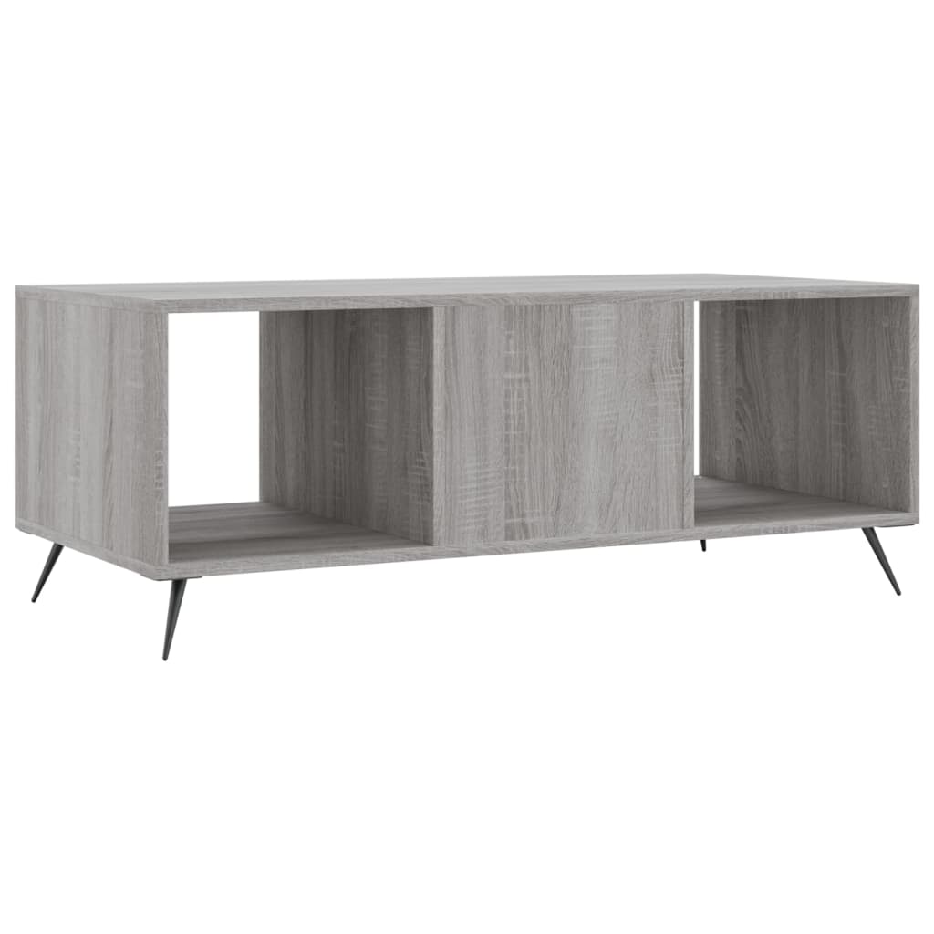 Tavolino da Salotto Grigio Sonoma 102x50x40cm Legno Multistrato - homemem39