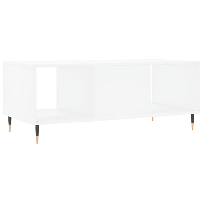 Tavolino da Salotto Bianco 102x50x40 cm in Legno Multistrato - homemem39