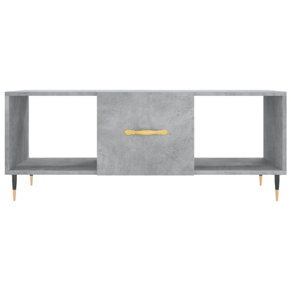 Tavolino Salotto Grigio Cemento 102x50x40 cm Legno Multistrato - homemem39