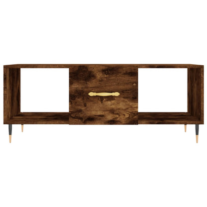 Tavolino da Salotto Rovere Fumo 102x50x40 cm Legno Multistrato - homemem39