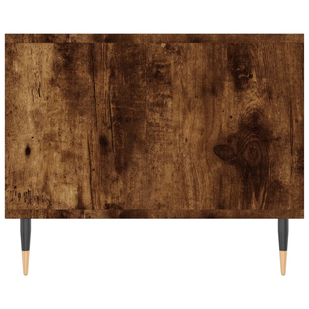 Tavolino da Salotto Rovere Fumo 102x50x40 cm Legno Multistrato - homemem39