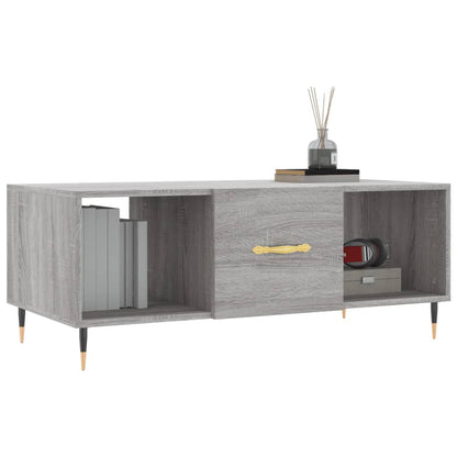 Tavolino da Salotto Grigio Sonoma 102x50x40cm Legno Multistrato - homemem39