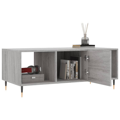 Tavolino da Salotto Grigio Sonoma 102x50x40cm Legno Multistrato - homemem39